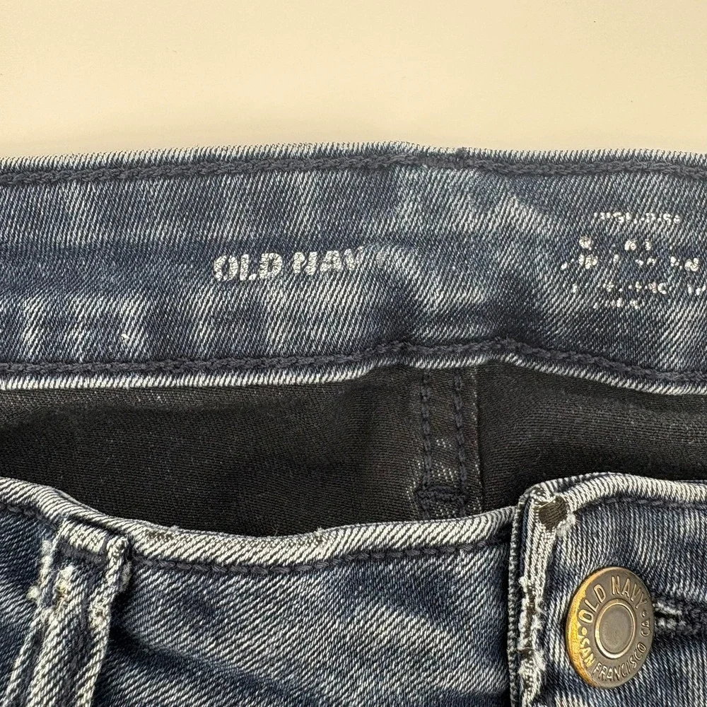 Old Navy Women's Size 8 Short Blue Wash‎ Mid Rise Skinny Jeans